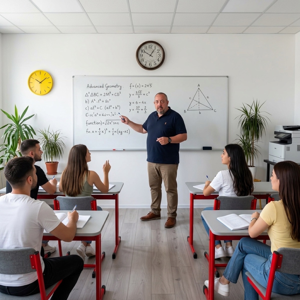 Activitate de matematică alături de elevi