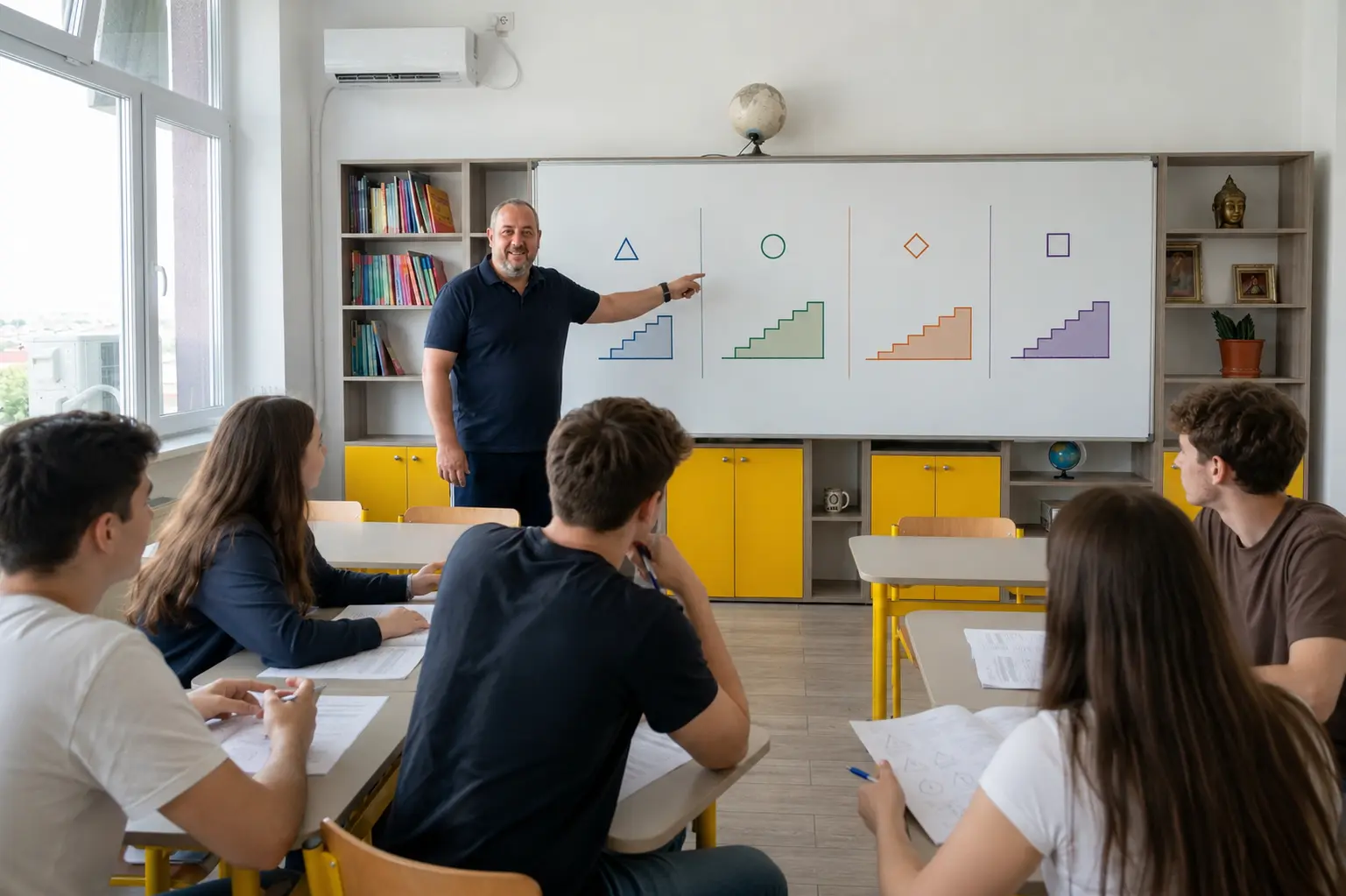 Profesorul Marius explică traseele distincte de pregătire pentru BAC Matematică